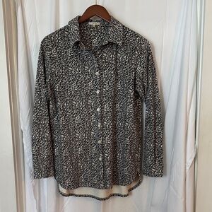 Tyler Boe Black and White Patterned Button Down Shirt